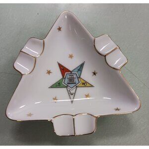 Lefton China  4340 Order of Eastern Star Ashtray Women's Masonic Group Vintage P